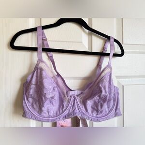 Savage X Fenty Lavender Lace Underwire Bra